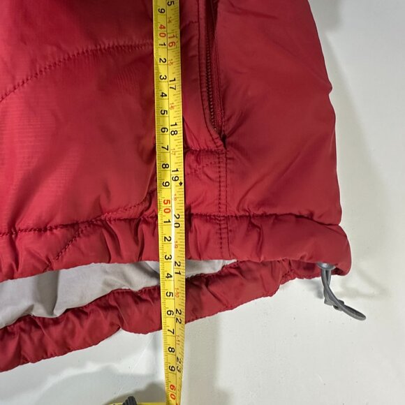 A270 The North Face Primaloft Insulated Jacket Coat womens size XS Red - Picture 8 of 12